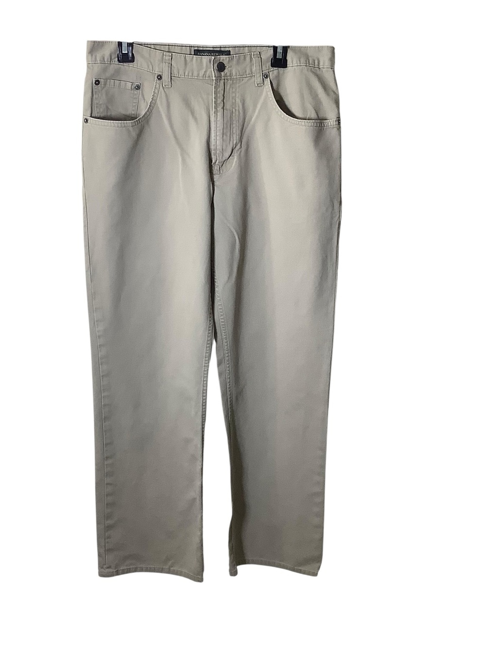Banana Republic Factory Stone/Tan Straight-Leg Chinos